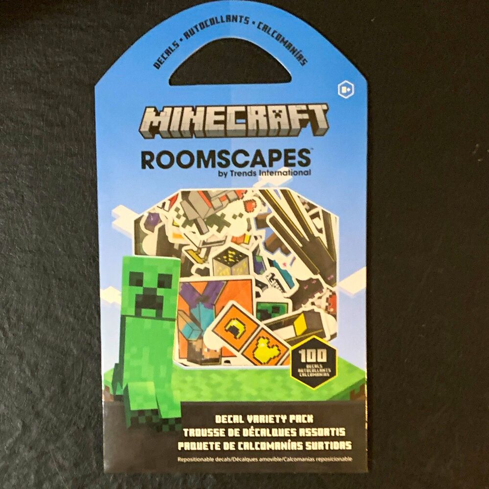Minecraft RoomScapes 100-Pack Vinyl Decals Creeper Removable Repositionable